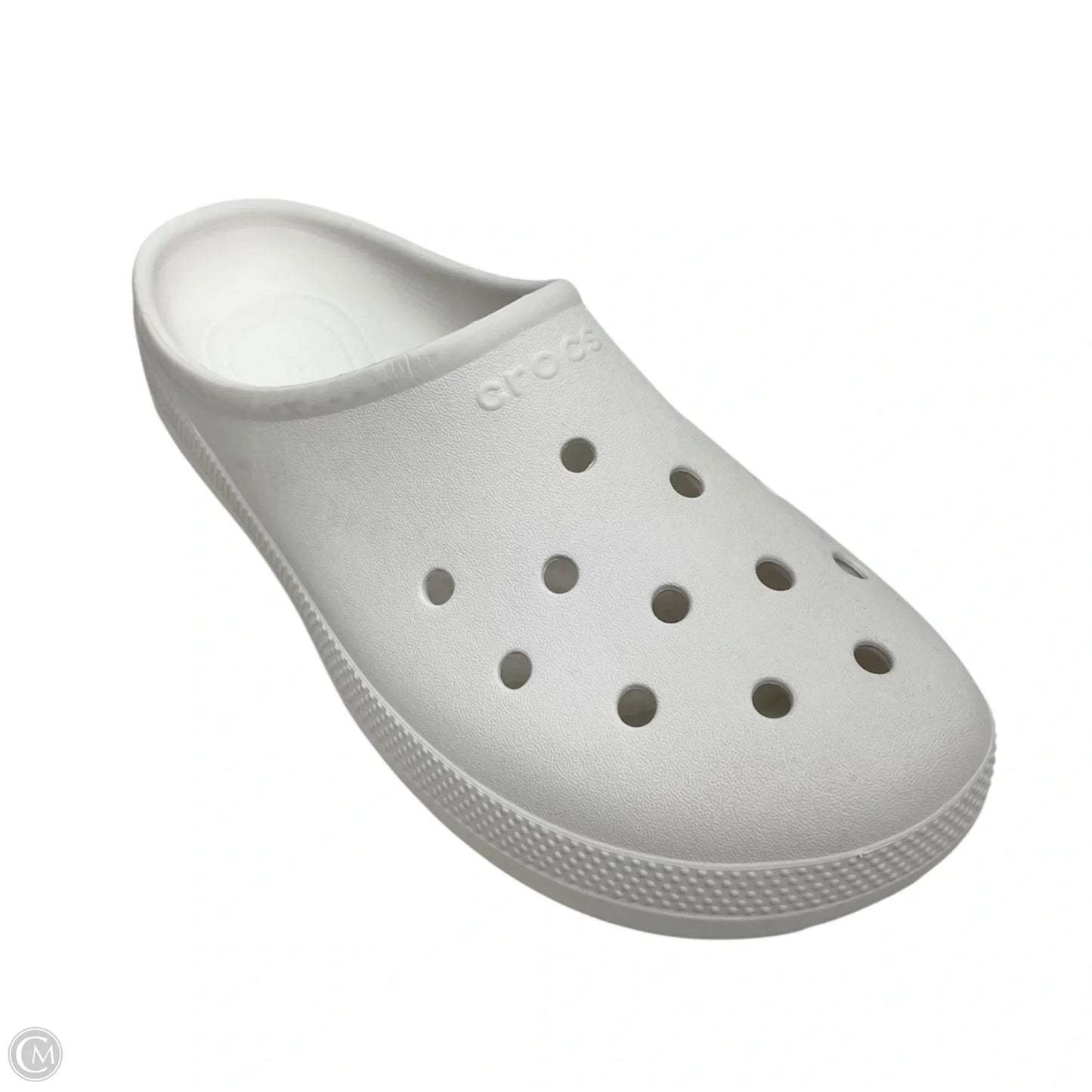 Sandals Flats By Crocs In White, Size: 8
