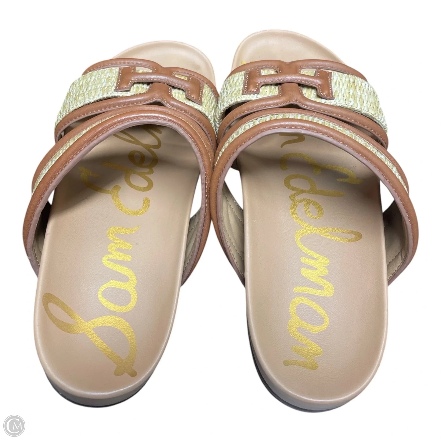 Sandals Flats By Sam Edelman In Brown & Tan, Size: 8