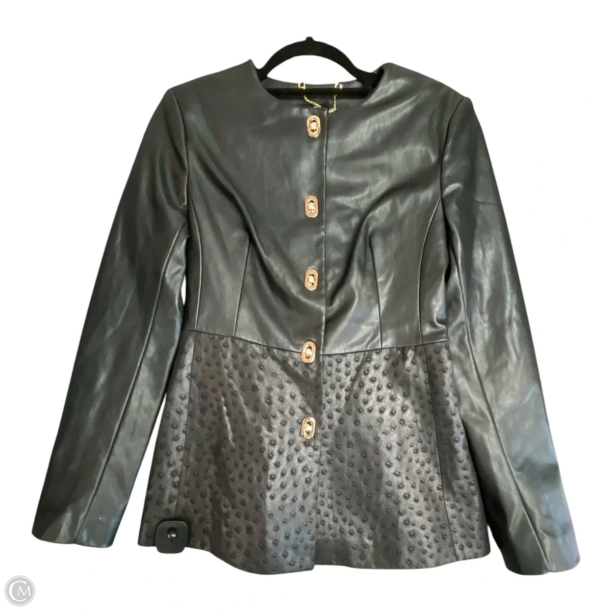 Jacket Leather By AMNESIA In Black, Size: S