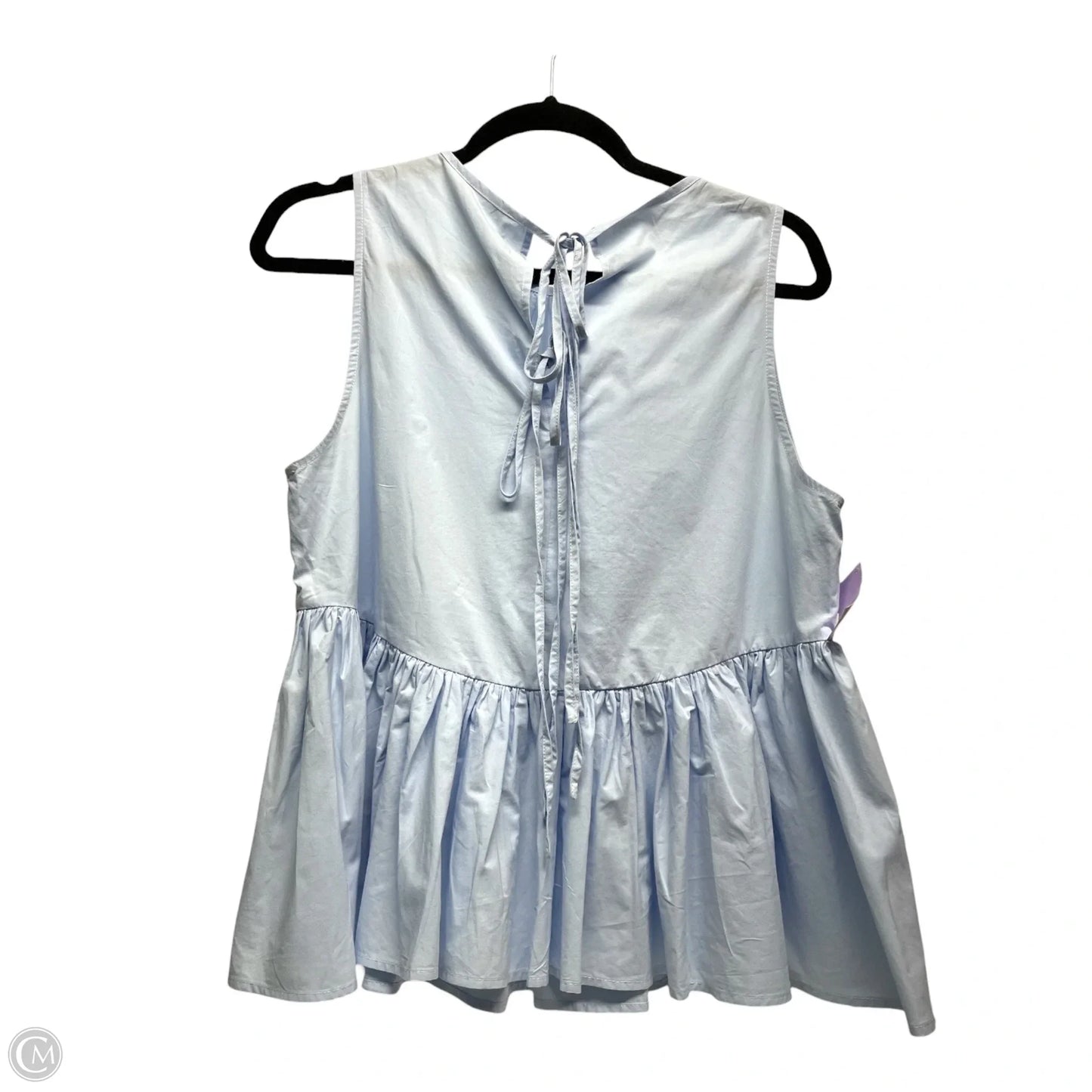Top Sleeveless By URBAN REVIVO  In Blue, Size: L
