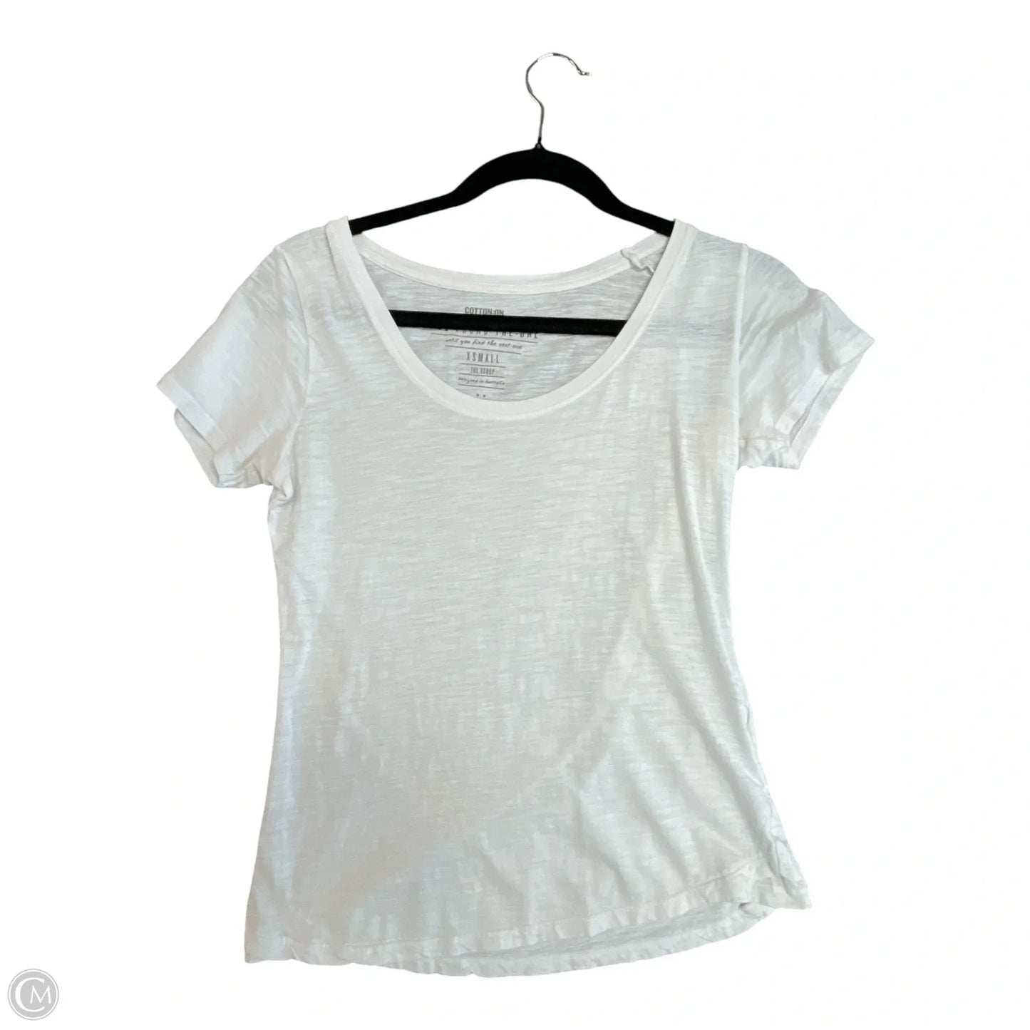 Top Short Sleeve Basic By Kirkland In White, Size: Xs