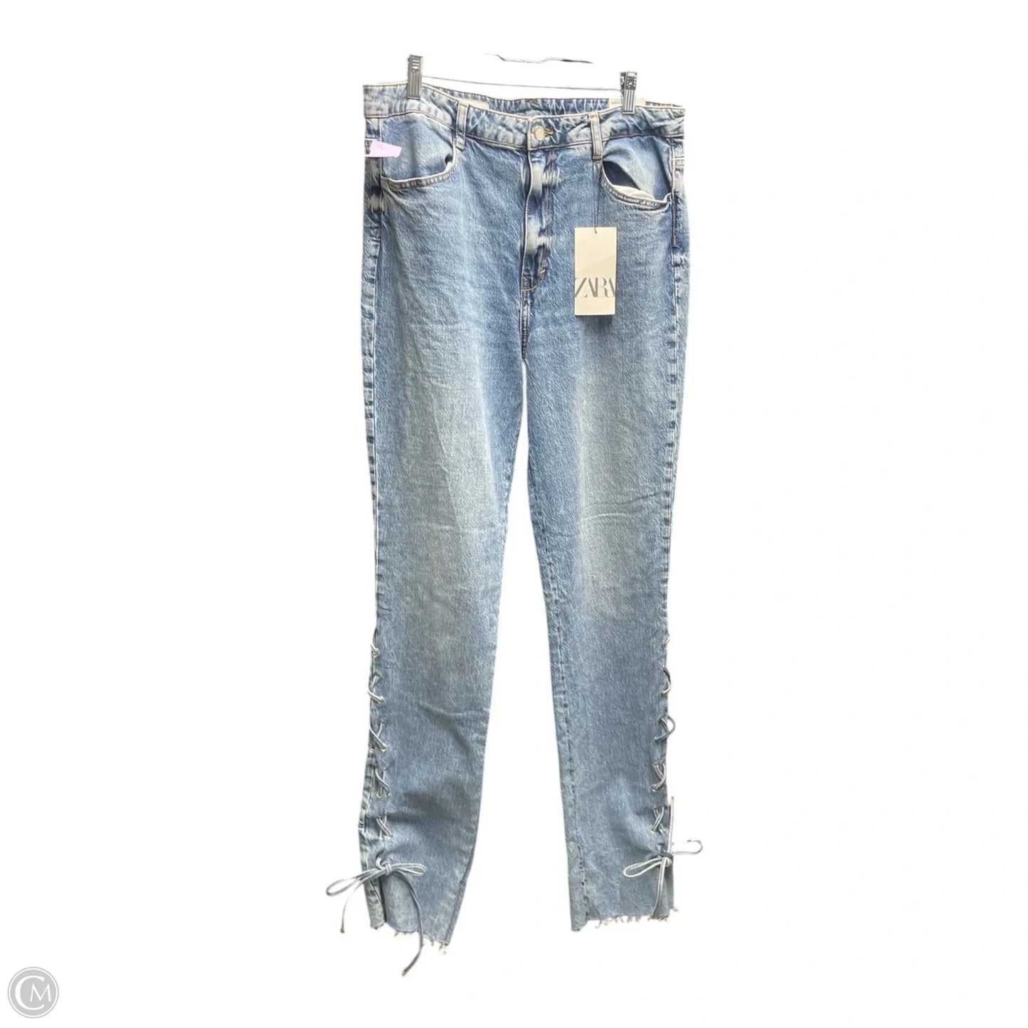 Jeans Flared By Zara In Blue, Size: 12