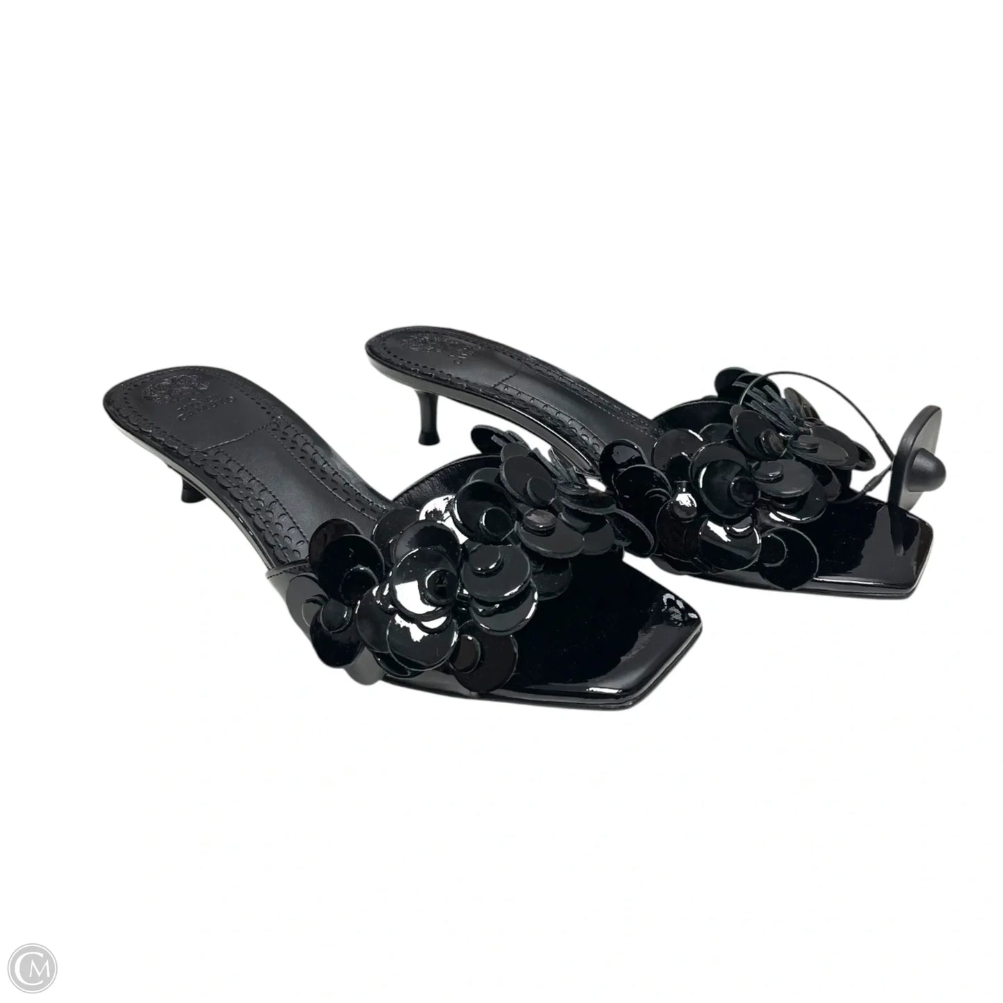 Sandals Heels Kitten By Vince Camuto In Black, Size: 8