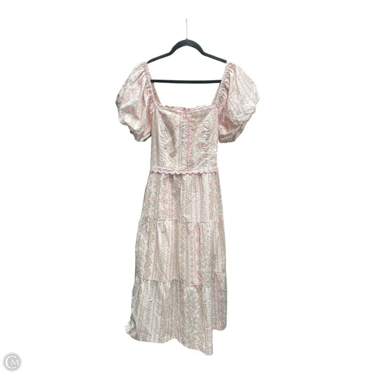 Dress Casual Maxi By &merci In Floral Print, Size: M