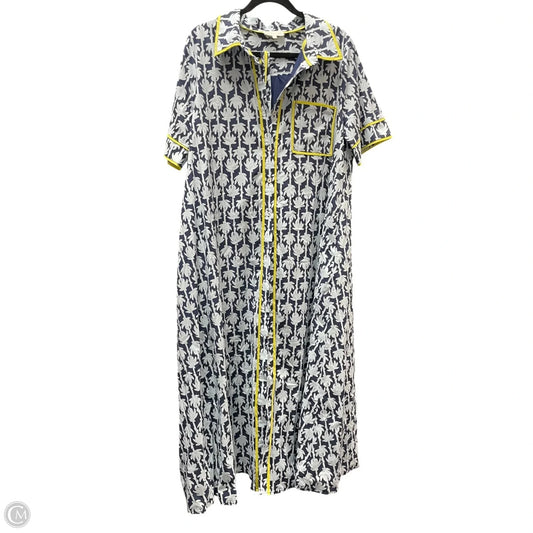 Dress Casual Maxi By Entro In Blue & Green, Size: L