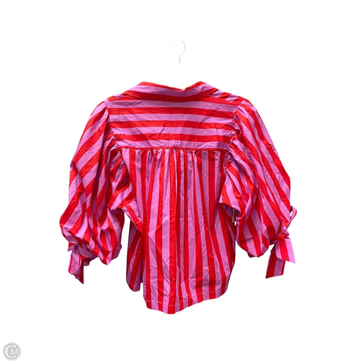 Top Short Sleeve By Entro In Striped Pattern, Size: M