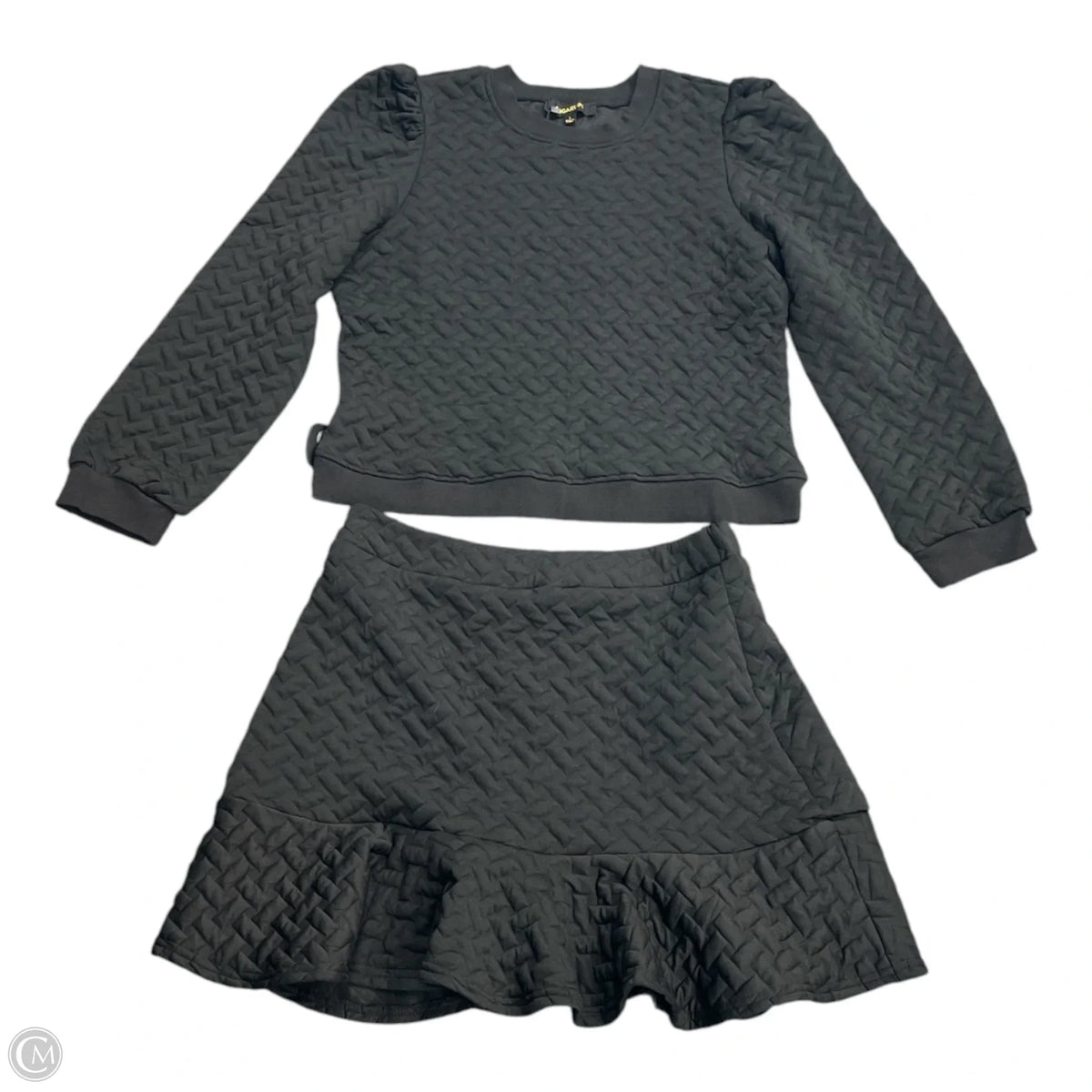 Skirt Set 2pc By Sugar Lips In Black, Size: L