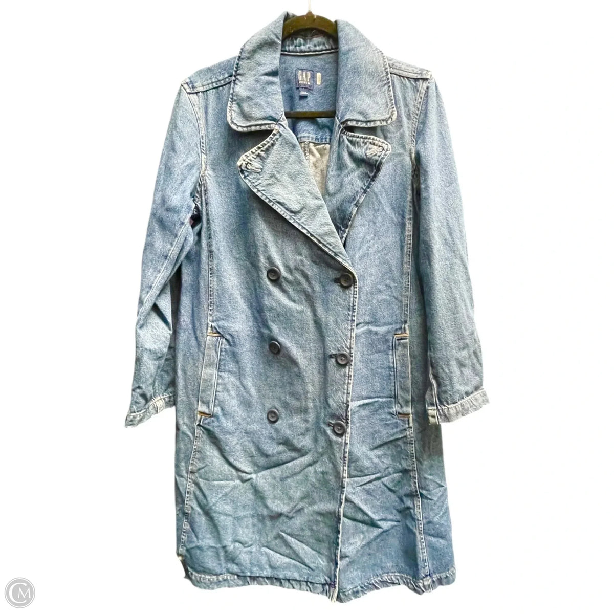 Jacket Denim By Gap In Blue, Size: L