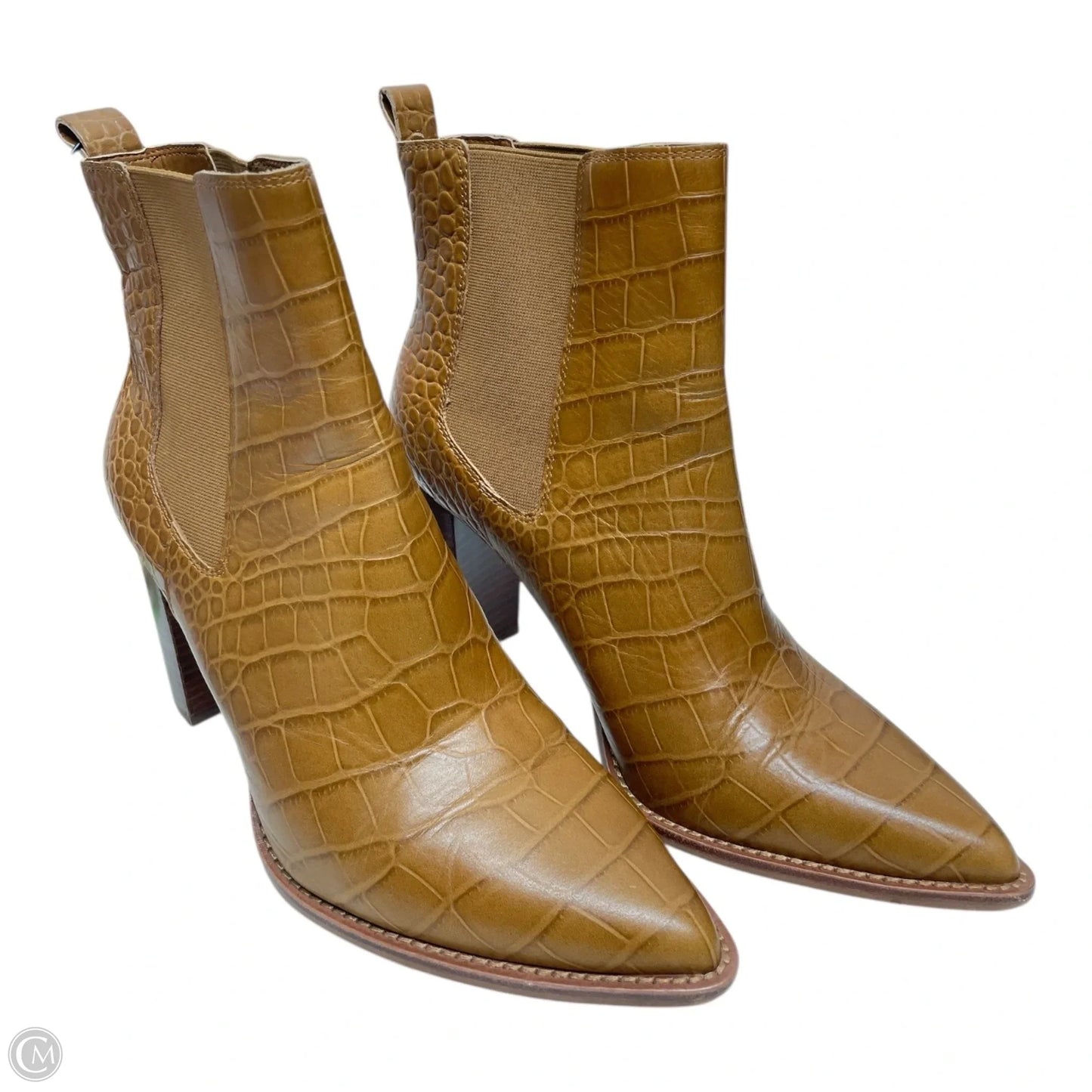 Boots Ankle Heels By Vince Camuto In Brown, Size: 11