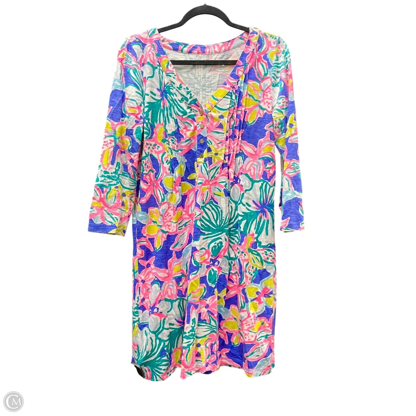 Dress Casual Short By Lilly Pulitzer In Floral Print, Size: M
