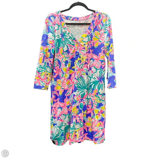 Dress Casual Short By Lilly Pulitzer In Floral Print, Size: M