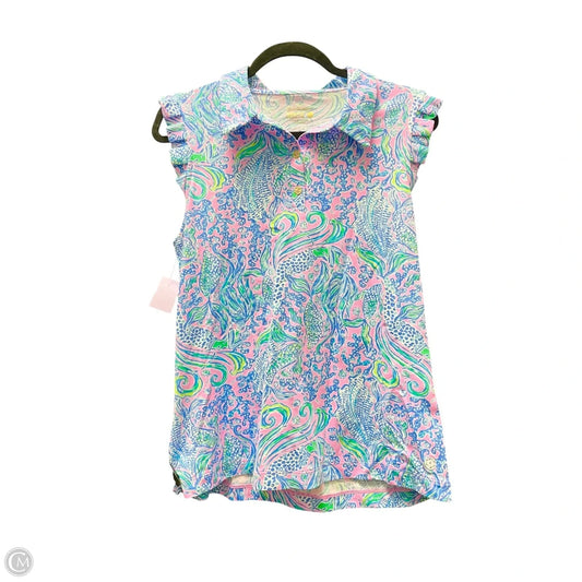 Athletic Top Short Sleeve By Lilly Pulitzer In Multi-colored, Size: L