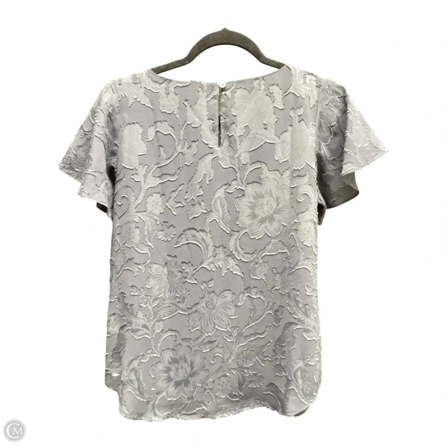 Top Short Sleeve By Loft In Grey, Size: Xs