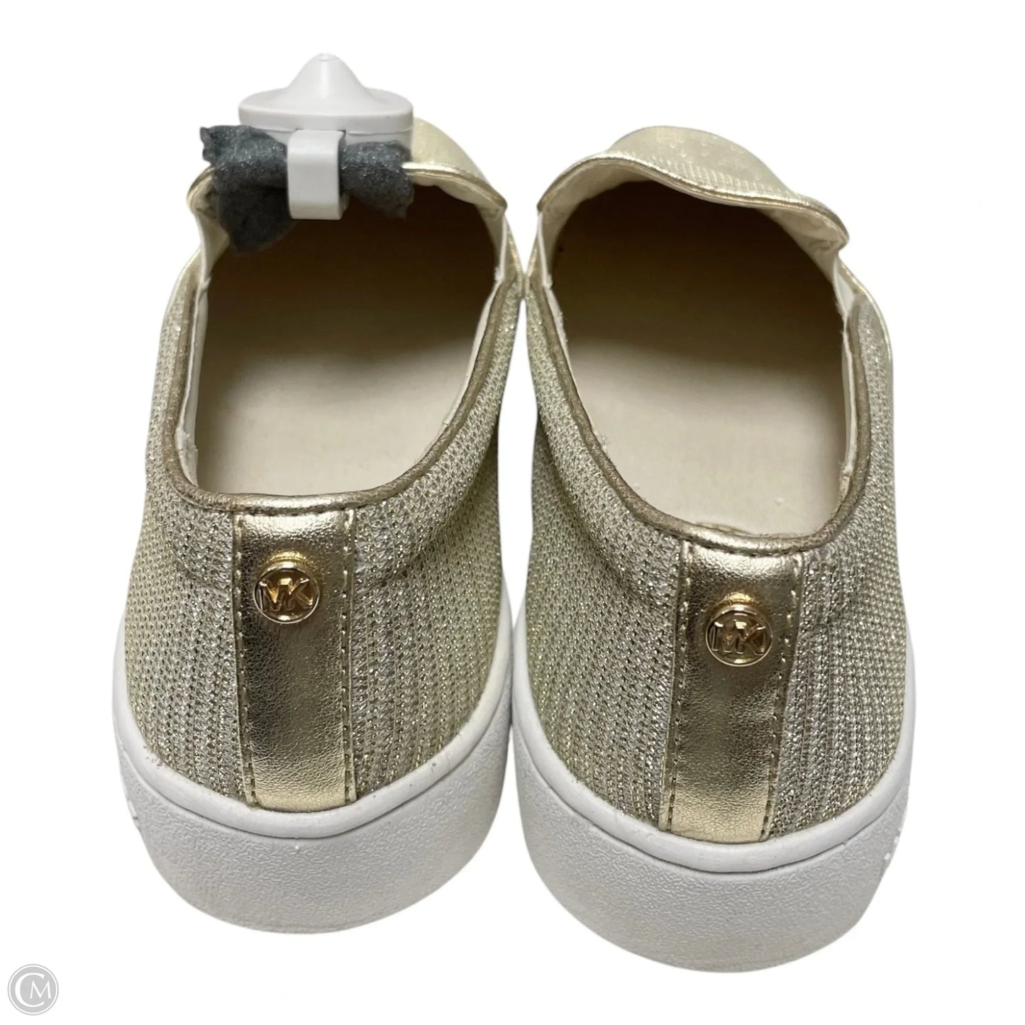 Shoes Flats By Michael By Michael Kors In Gold & White, Size: 7.5