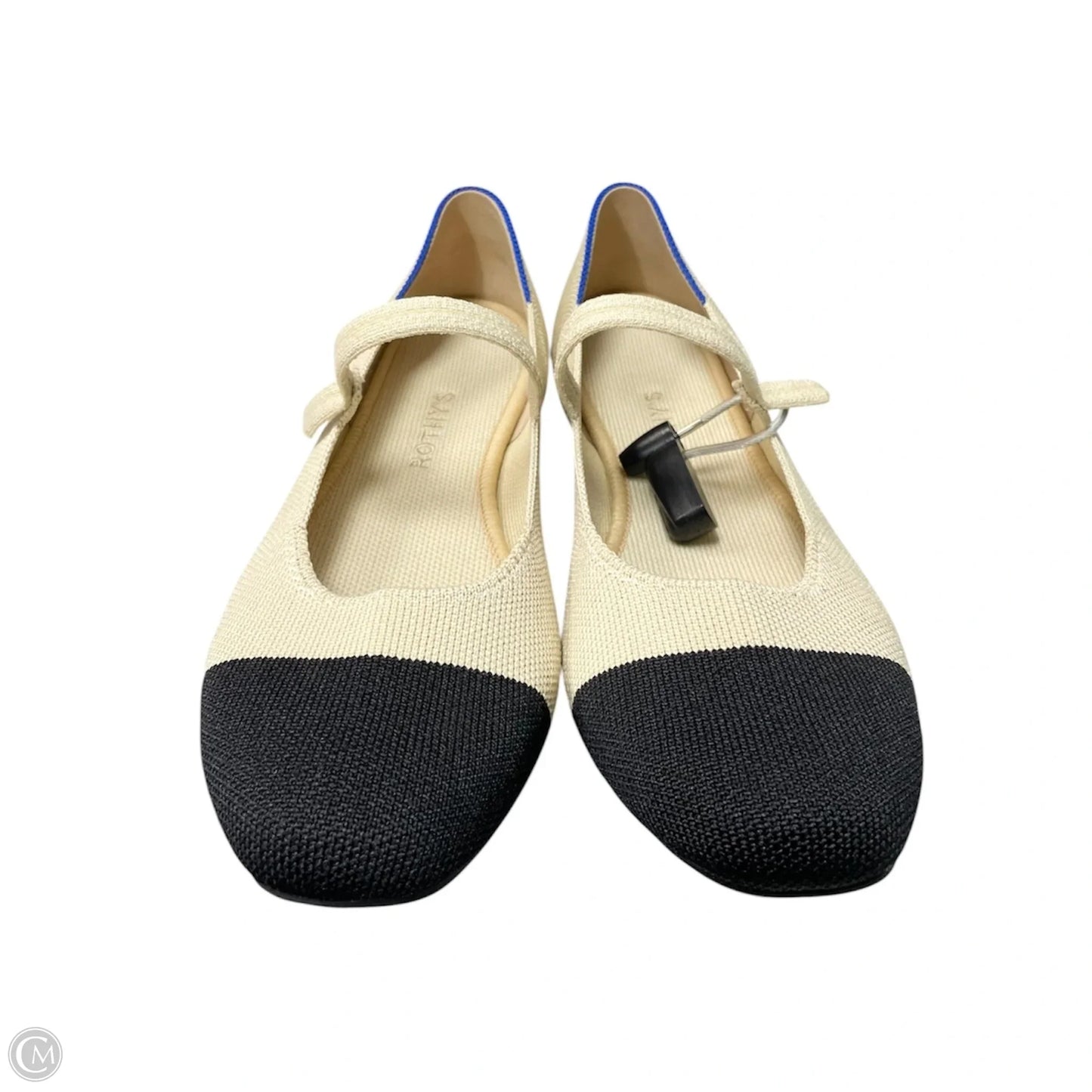 Shoes Flats By Rothys In Black & Tan, Size: 10