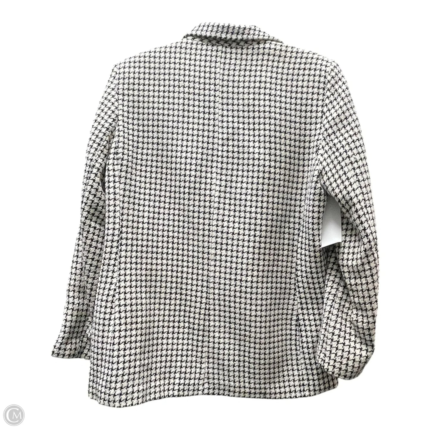 Blazer By Clothes Mentor In Black & White, Size: 8p