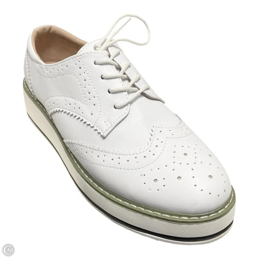 Shoes Sneakers By Clothes Mentor In Green & White, Size: 11.5