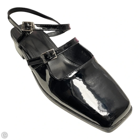 Sandals Heels Block By Clothes Mentor In Black, Size: 10.5