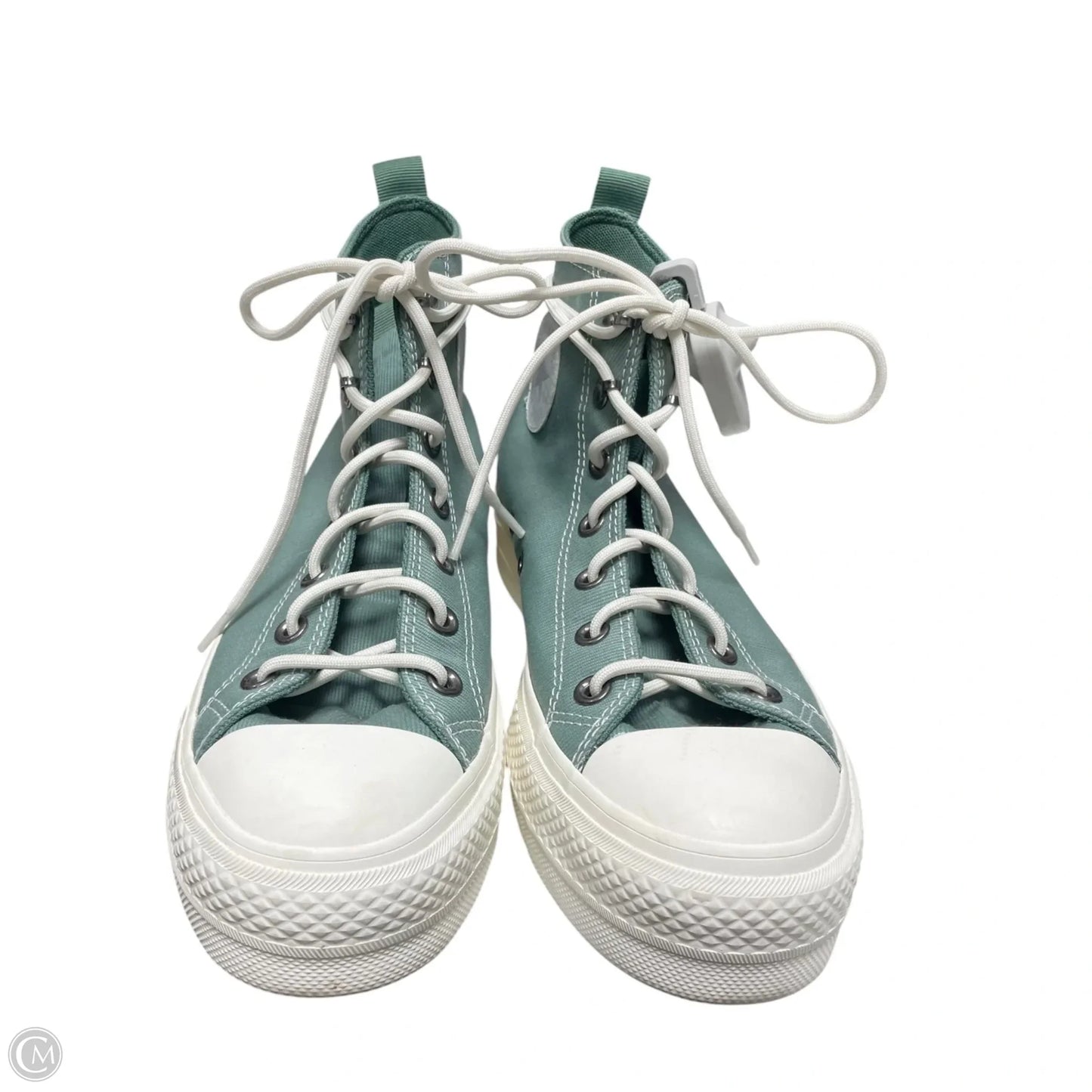 Shoes Sneakers By Converse In Cream & Green, Size: 8