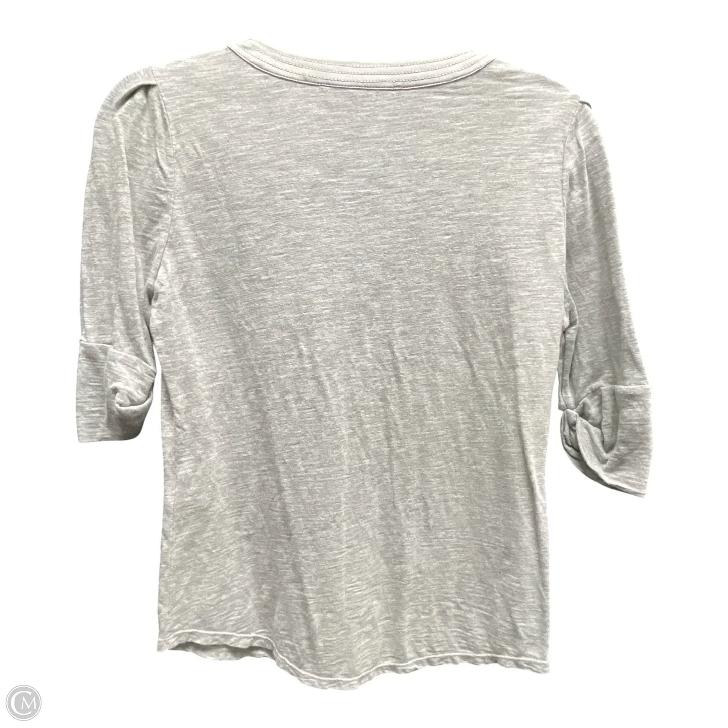 Top Short Sleeve By White House Black Market In Grey, Size: Xs