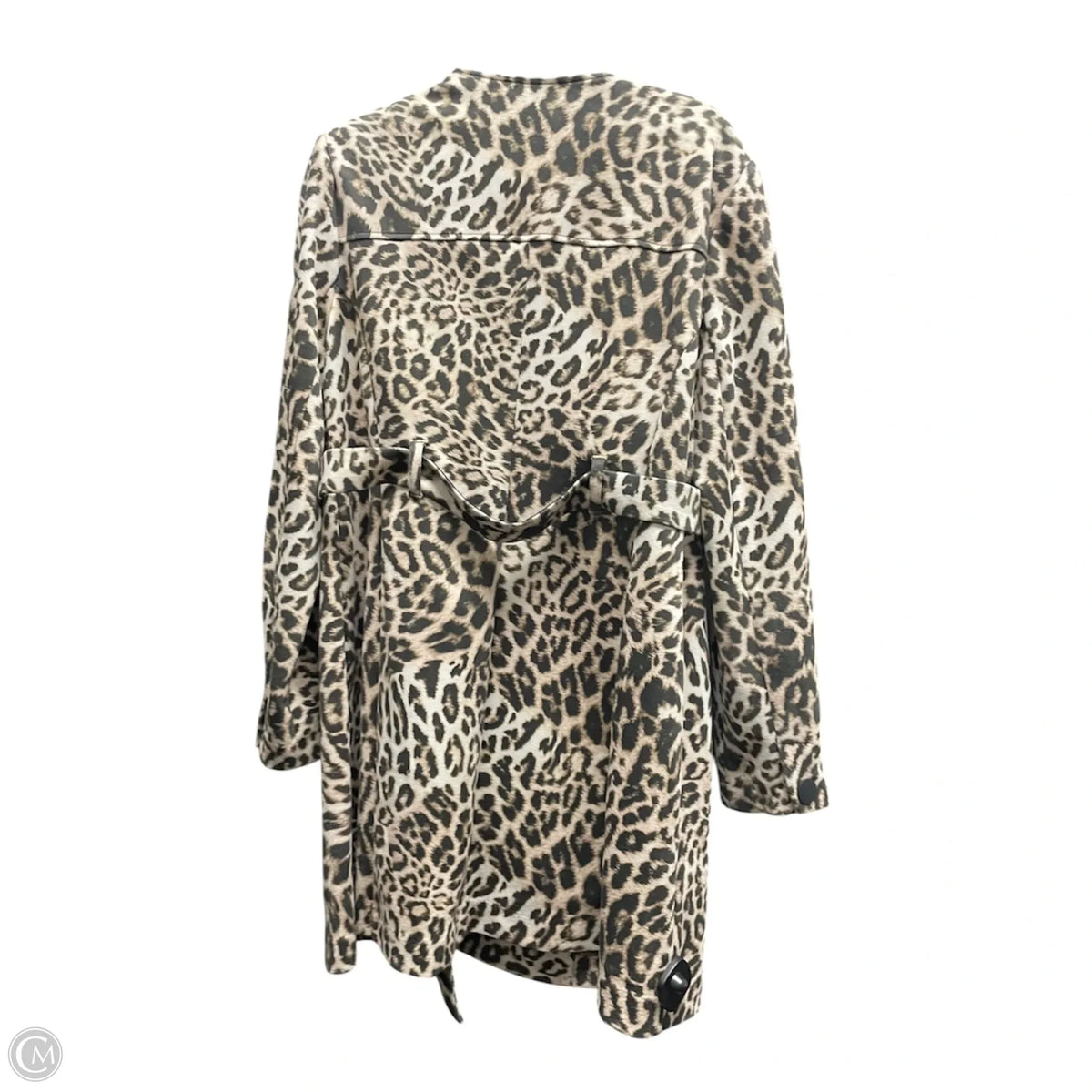 Coat Peacoat By Cabi In Leopard Print, Size: L