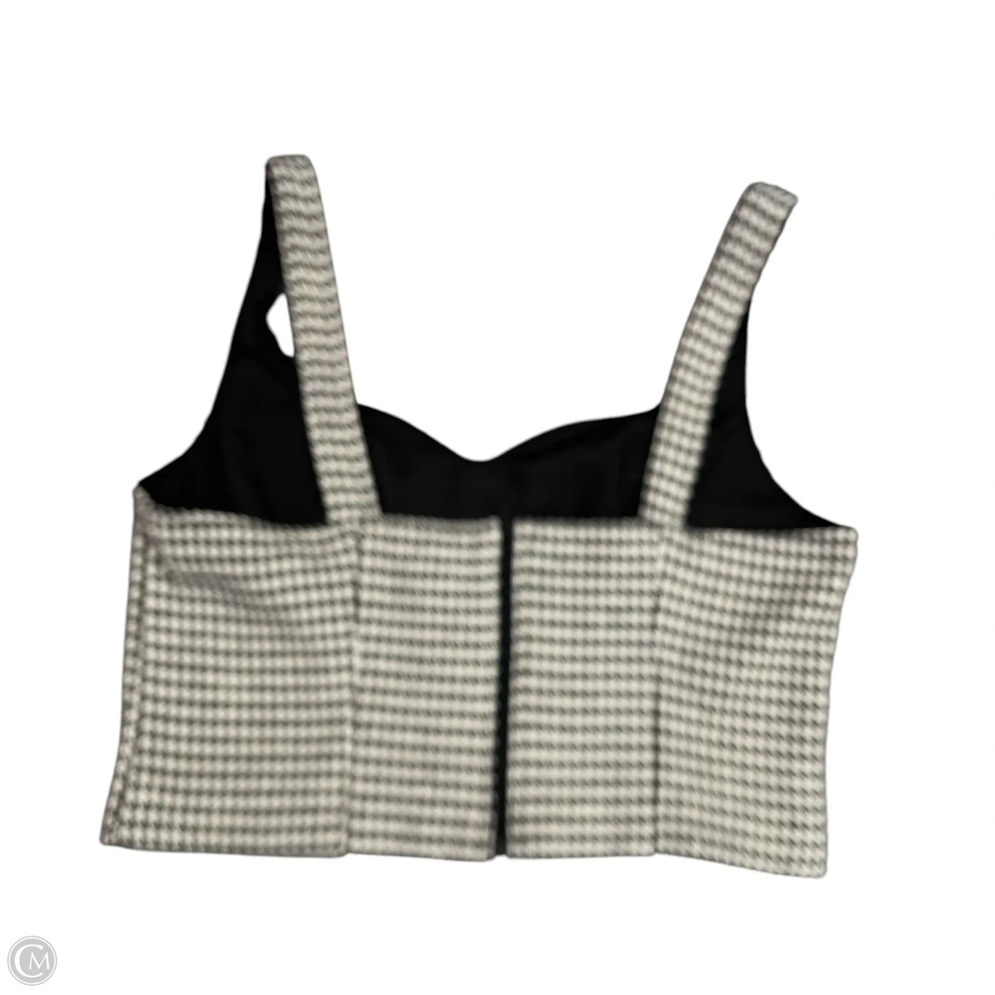 Top Sleeveless By Copper Key In Black & White, Size: L
