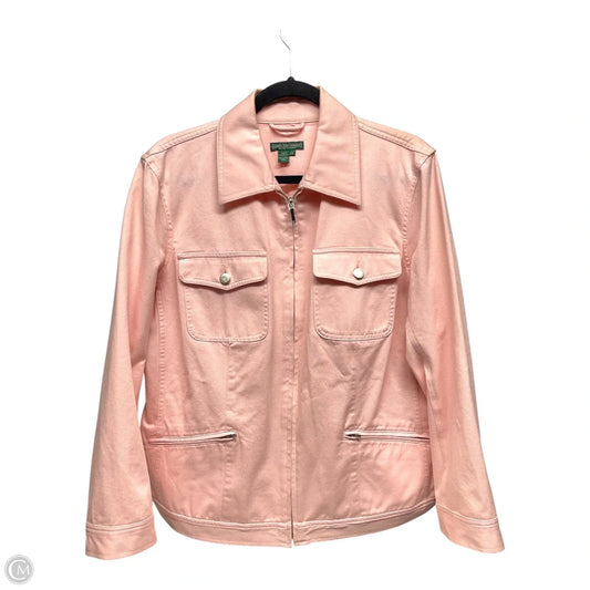 Jacket Denim By Ralph Lauren In Pink, Size: 1x