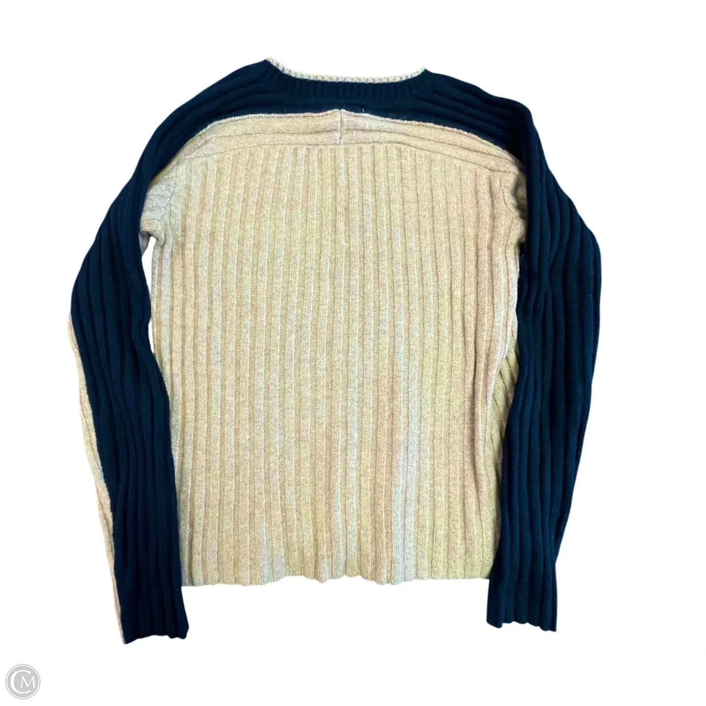Sweater By Loft In Black & Tan, Size: S
