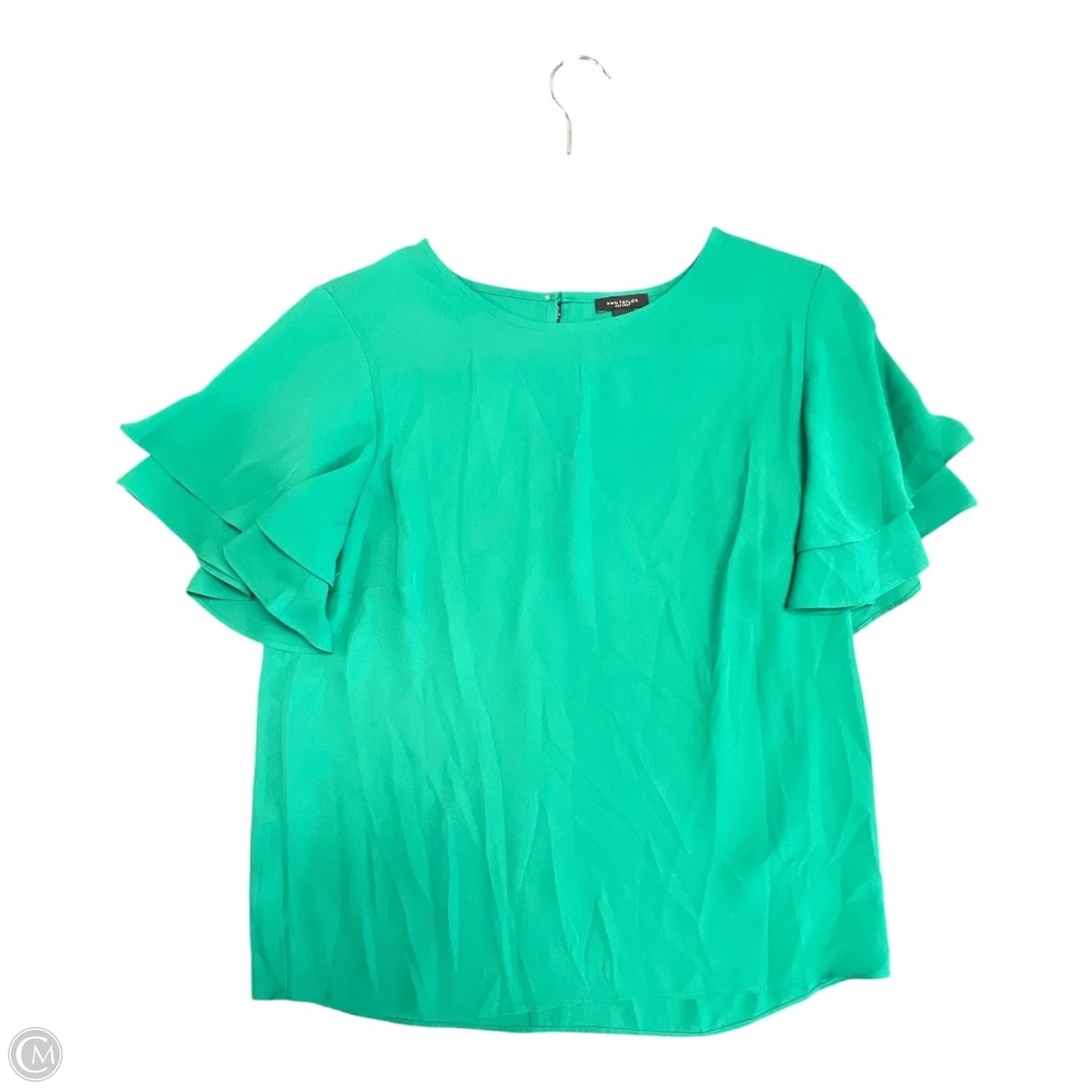 Top Short Sleeve By Ann Taylor In Green, Size: Xs