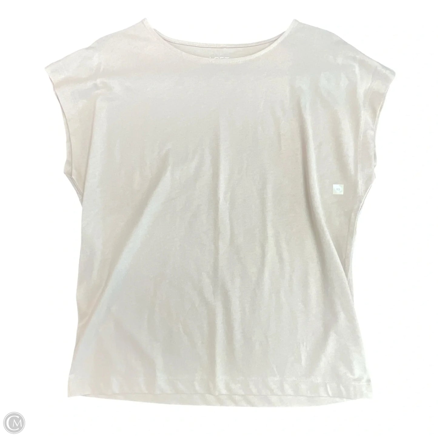 Top Short Sleeve By Loft In Beige, Size: Xs