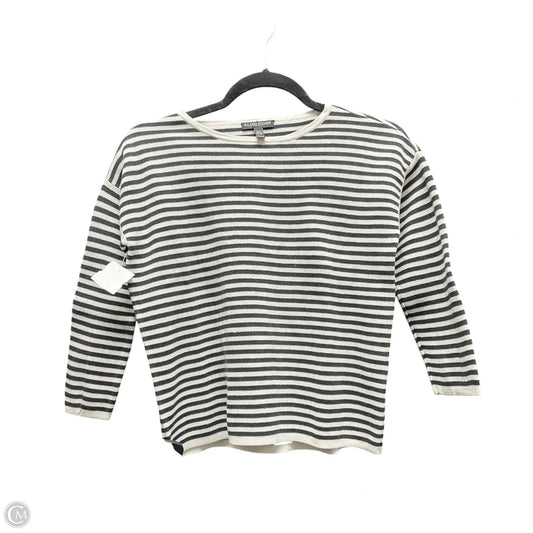 Sweater By Eileen Fisher In Striped Pattern, Size: Sp