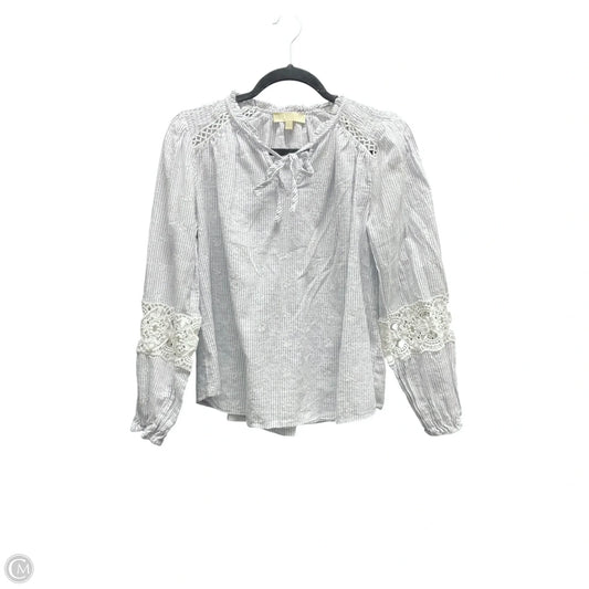 Top Long Sleeve By FARMERS MARKET In Striped Pattern, Size: S