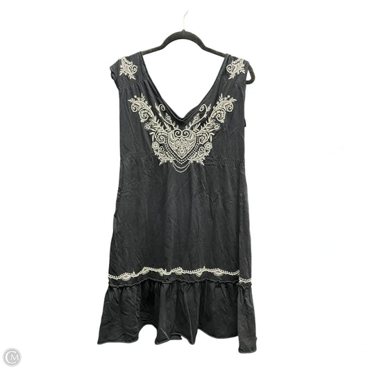 Dress Designer By Johnny Was In Black & White, Size: M