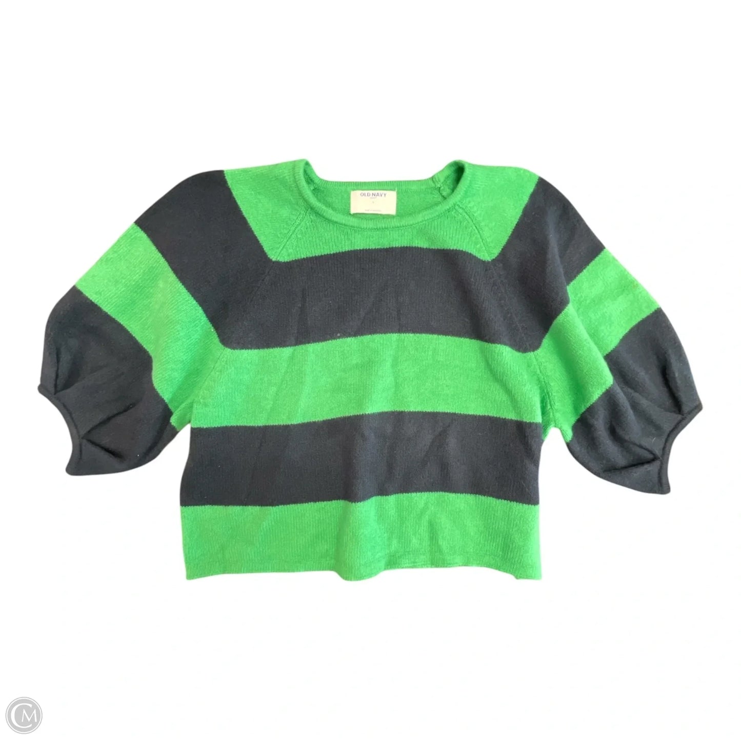 Sweater Short Sleeve By Old Navy In Striped Pattern, Size: L