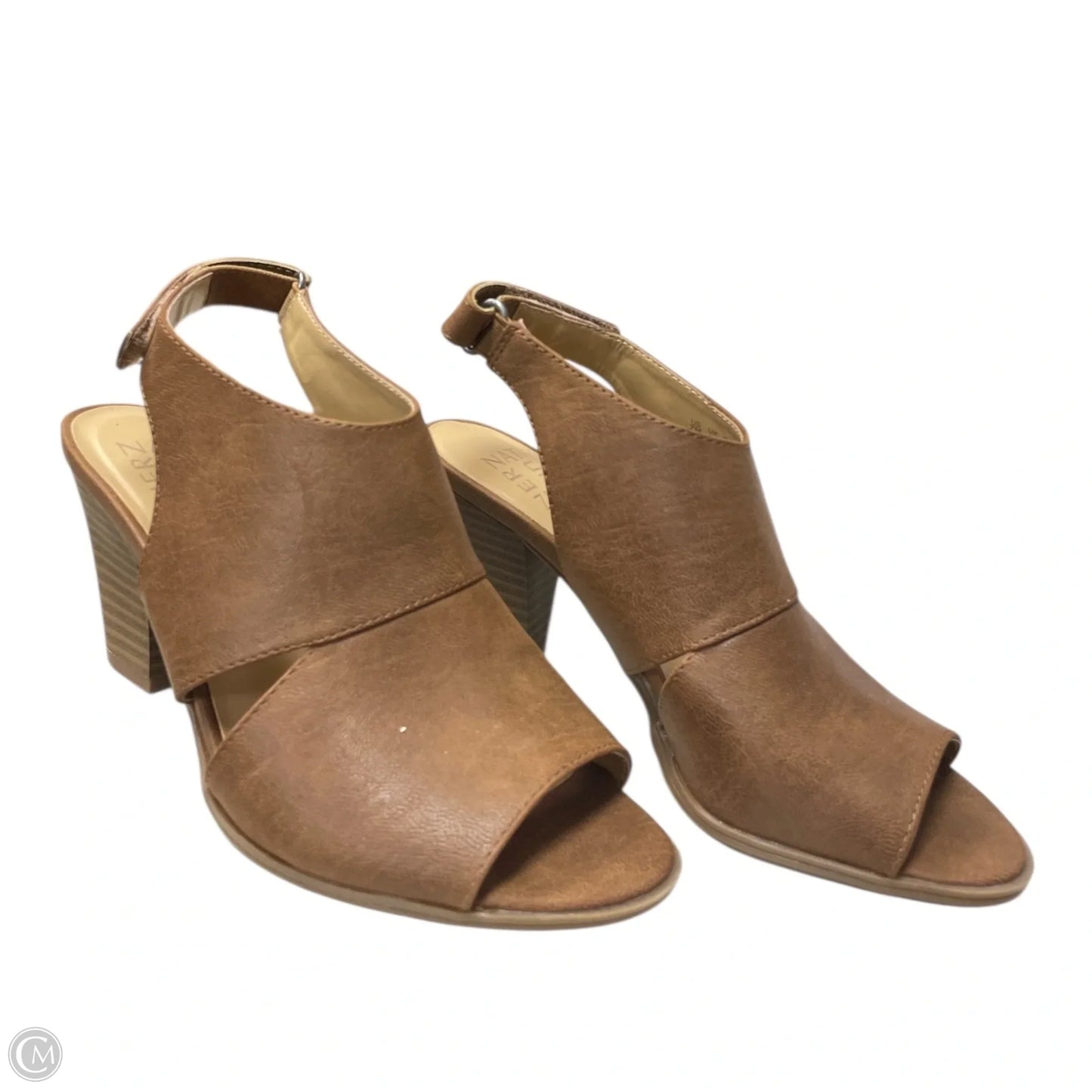 Sandals Heels Wedge By Naturalizer In Brown, Size: 7