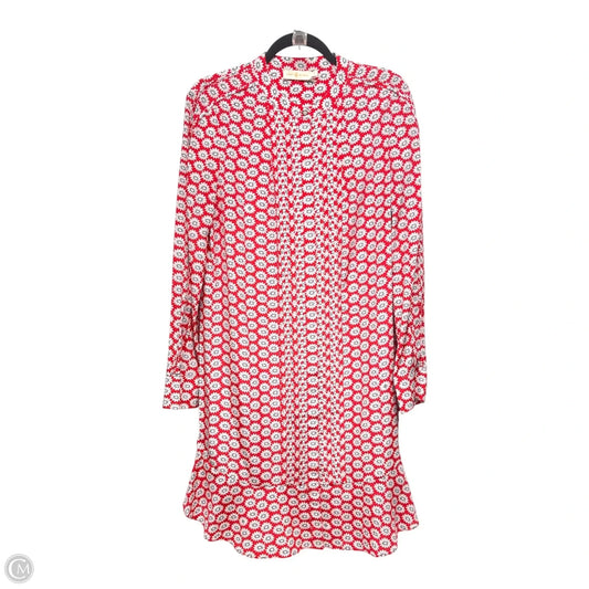 Dress Designer By Tory Burch In Floral Print, Size: 12