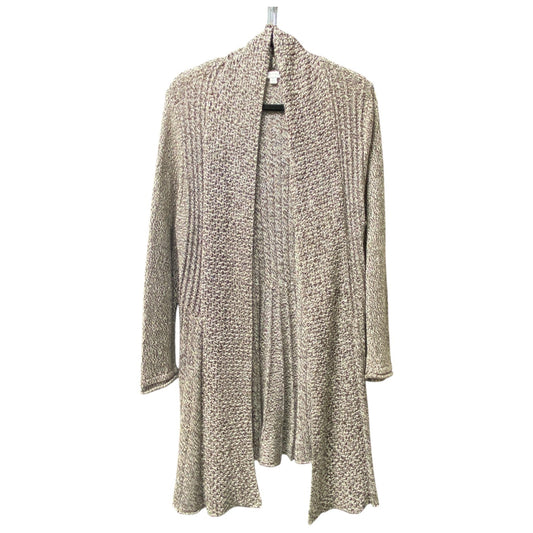 Cardigan By Notations In Brown & Cream, Size: L