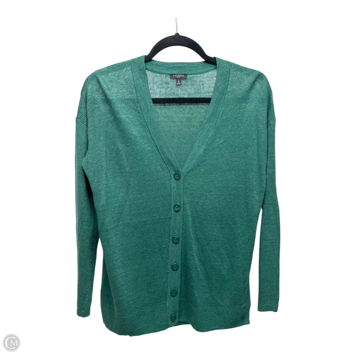 Cardigan By Talbots In Green, Size: Sp