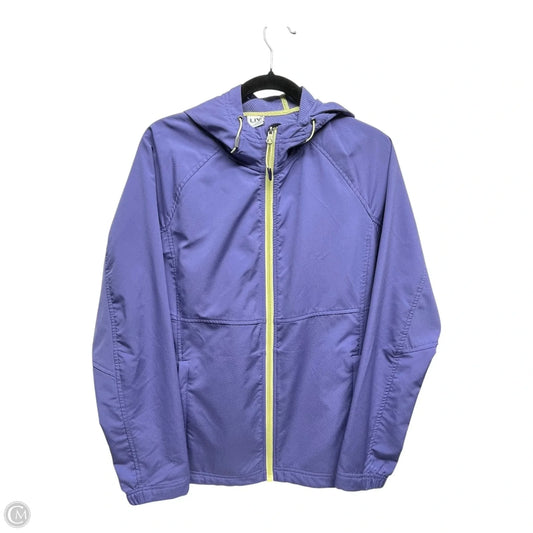 Jacket Windbreaker By Clothes Mentor In Purple, Size: L
