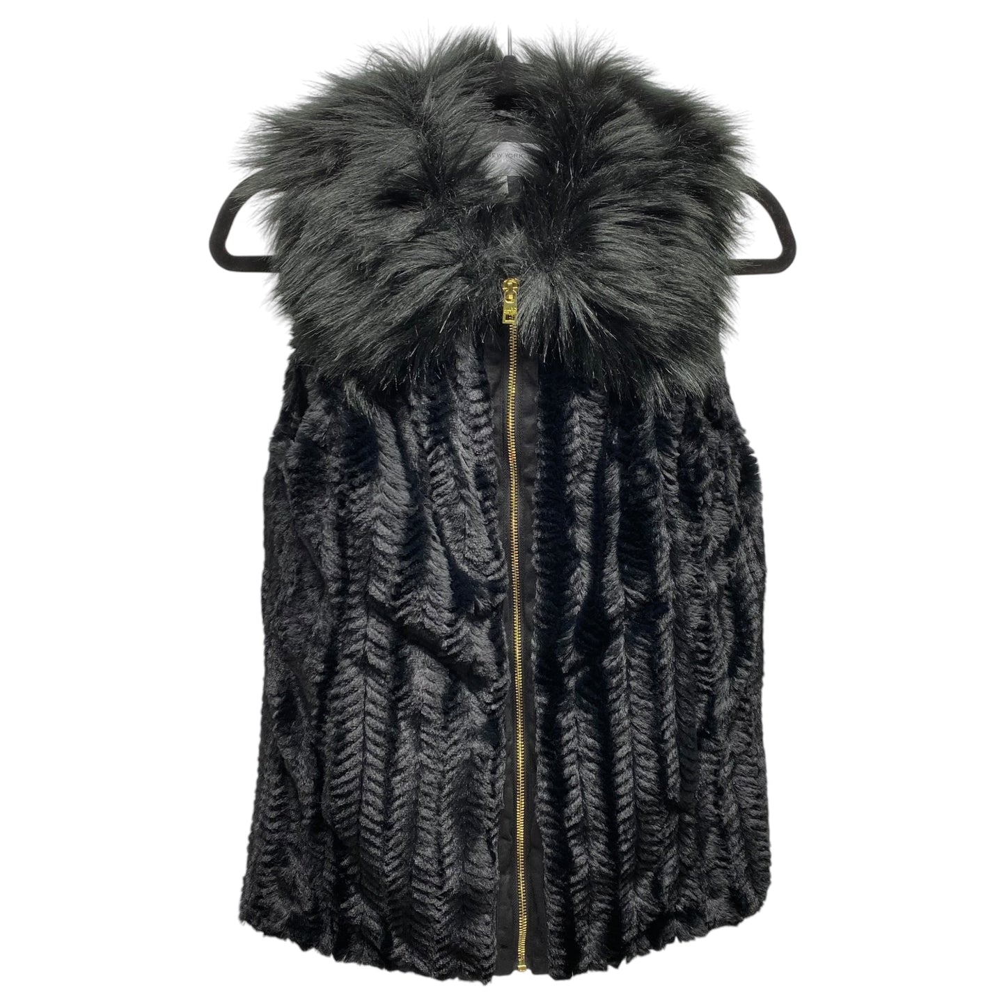 Vest Faux Fur & Sherpa By Marc New York In Black, Size: Xs