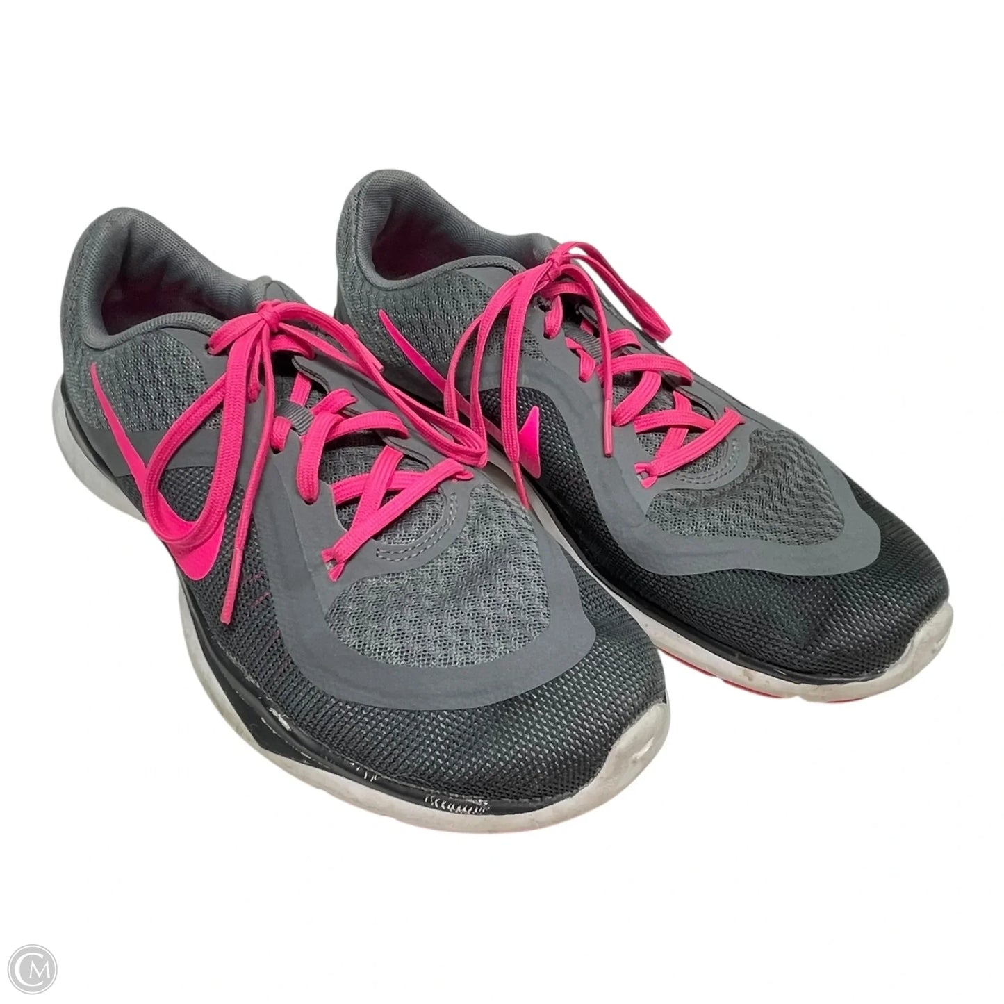 Shoes Sneakers By Nike In Grey & Pink, Size: 8