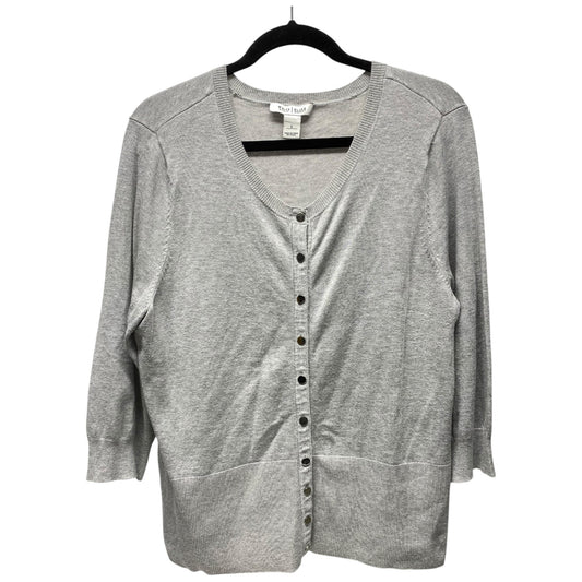 Cardigan By White House Black Market In Grey, Size: L