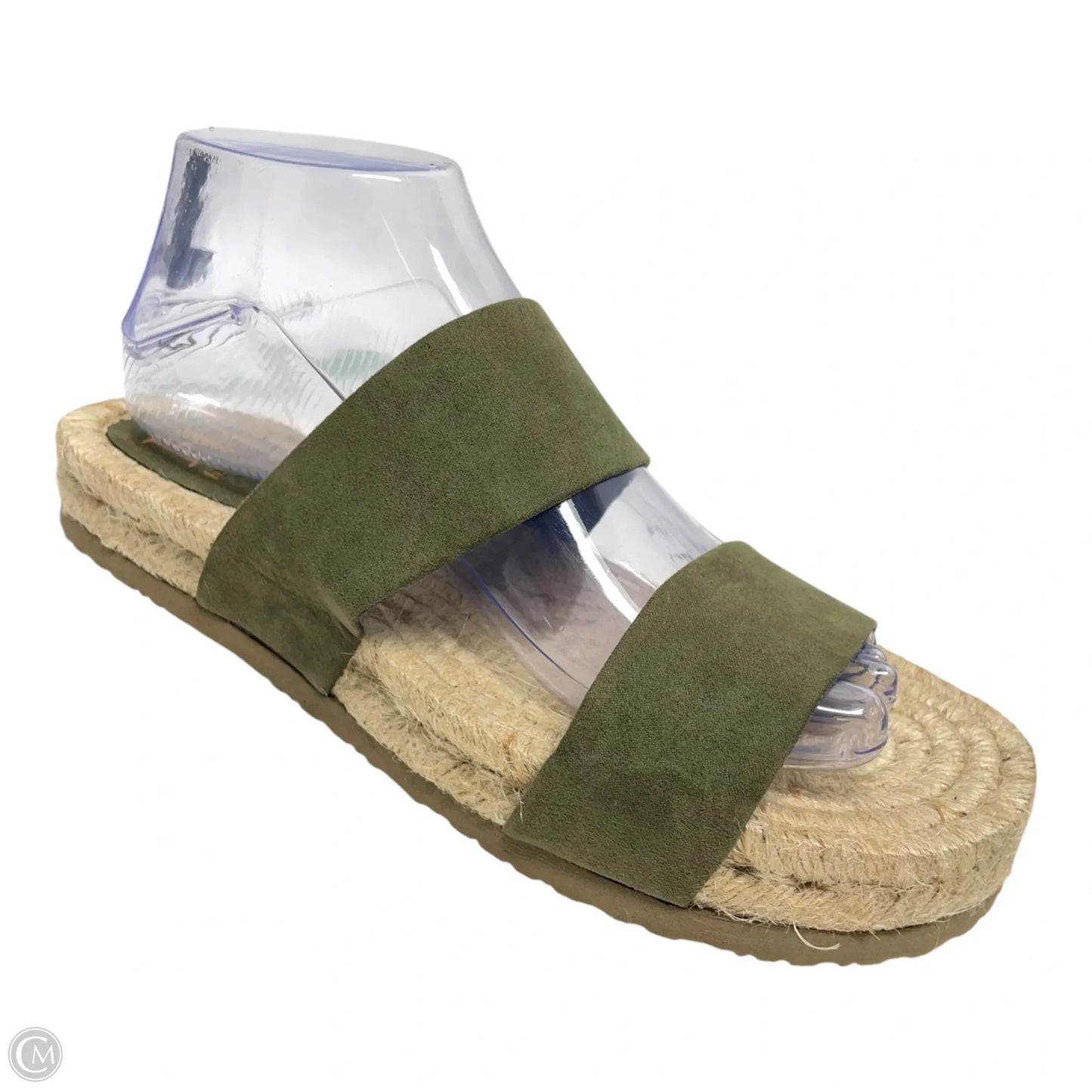 Sandals Flats By Haute Hippie In Green & Tan, Size: 8