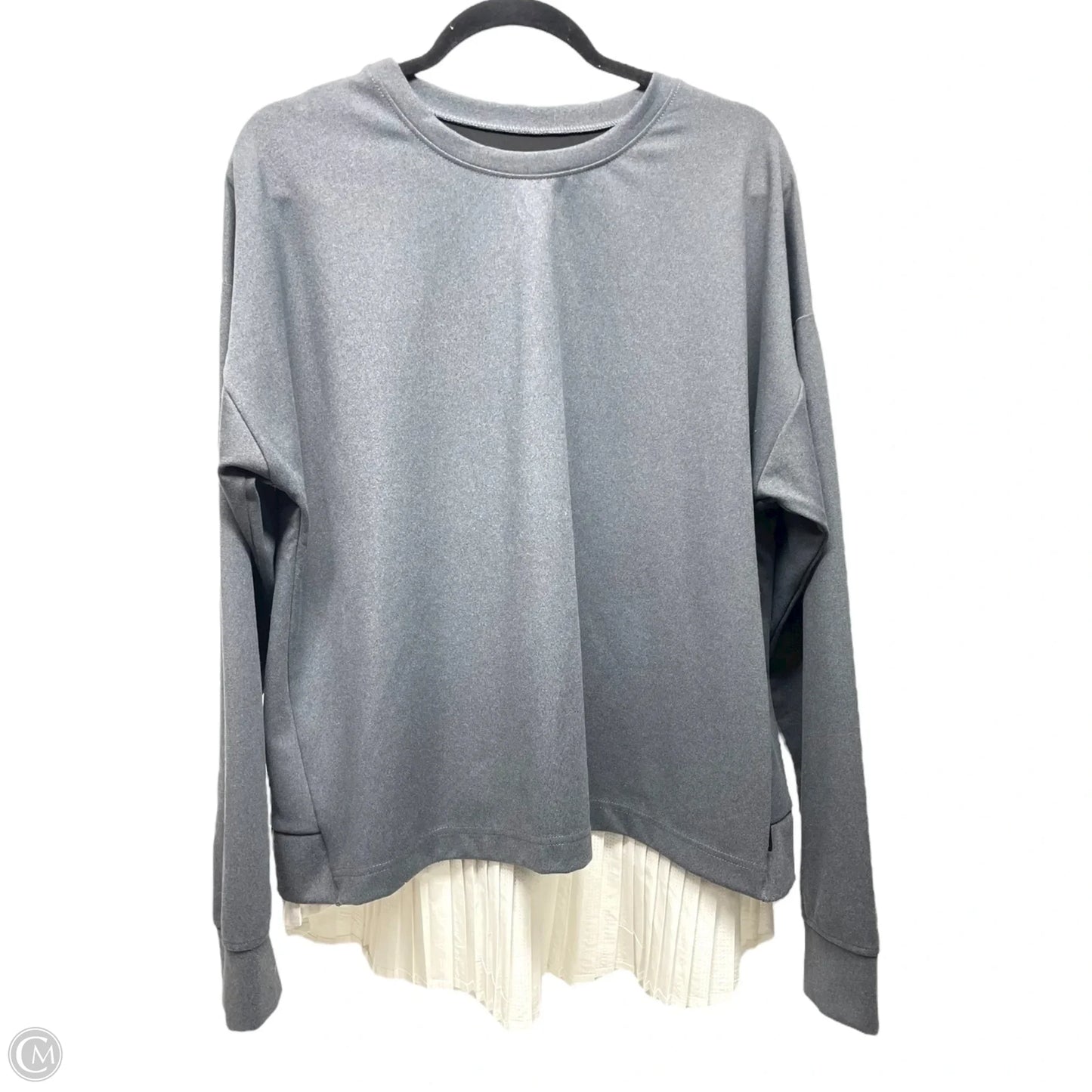 Athletic Sweatshirt Crewneck By Mpg In Grey, Size: Xxl