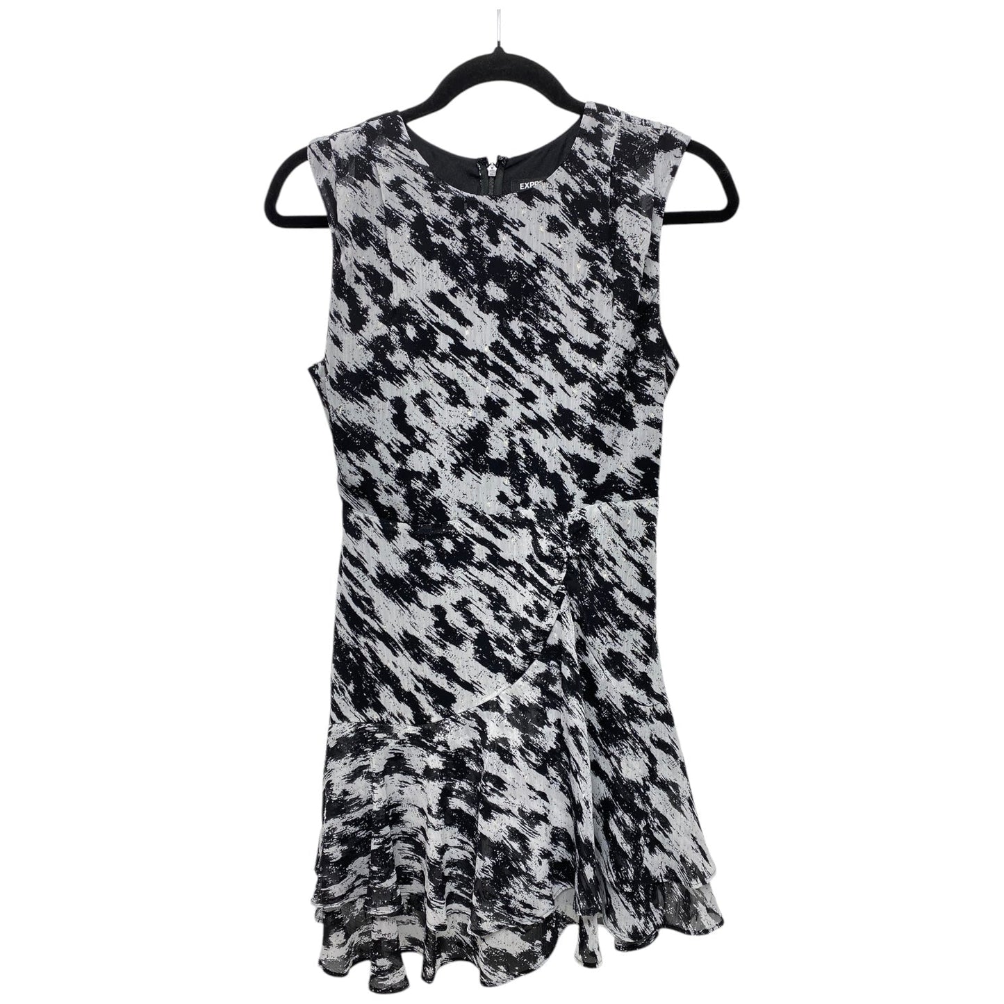 Dress Casual Short By Express In Black & Grey, Size: Xxs