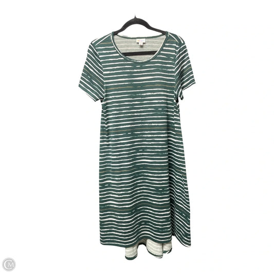 Dress Casual Midi By Lularoe In Striped Pattern, Size: M