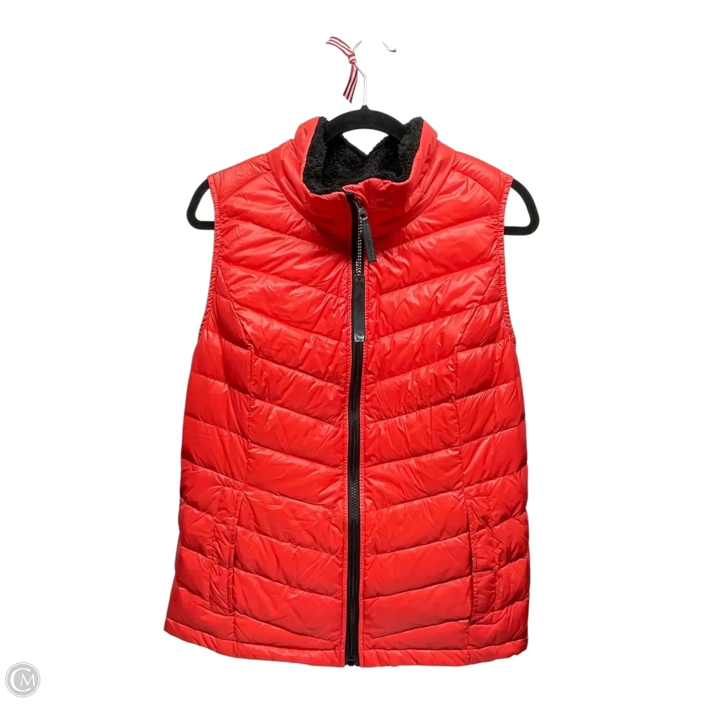 Vest Puffer & Quilted By Calvin Klein Performance In Orange, Size: Xl