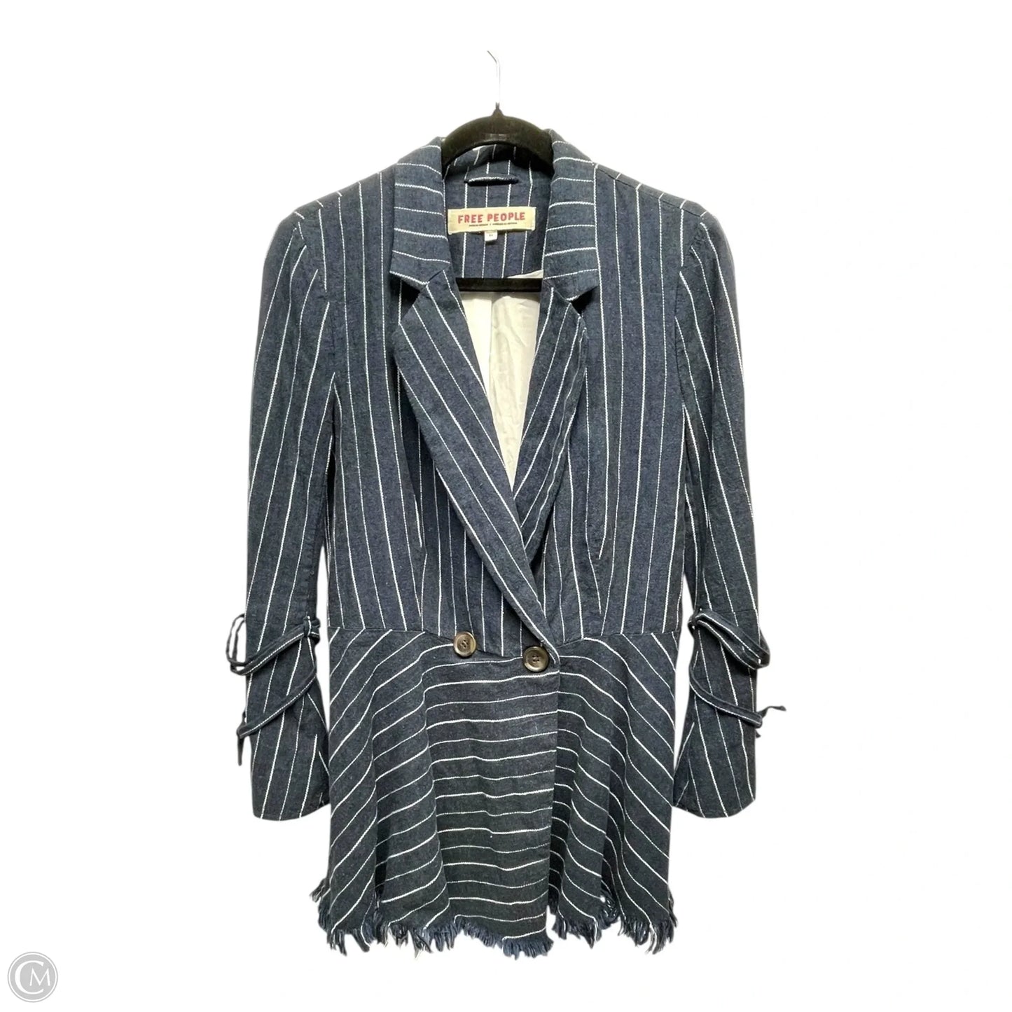 Blazer By Free People In Striped Pattern, Size: Xs