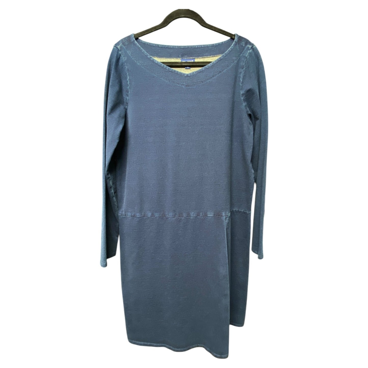 Dress Casual Midi By Pure Jill In Blue Denim, Size: M