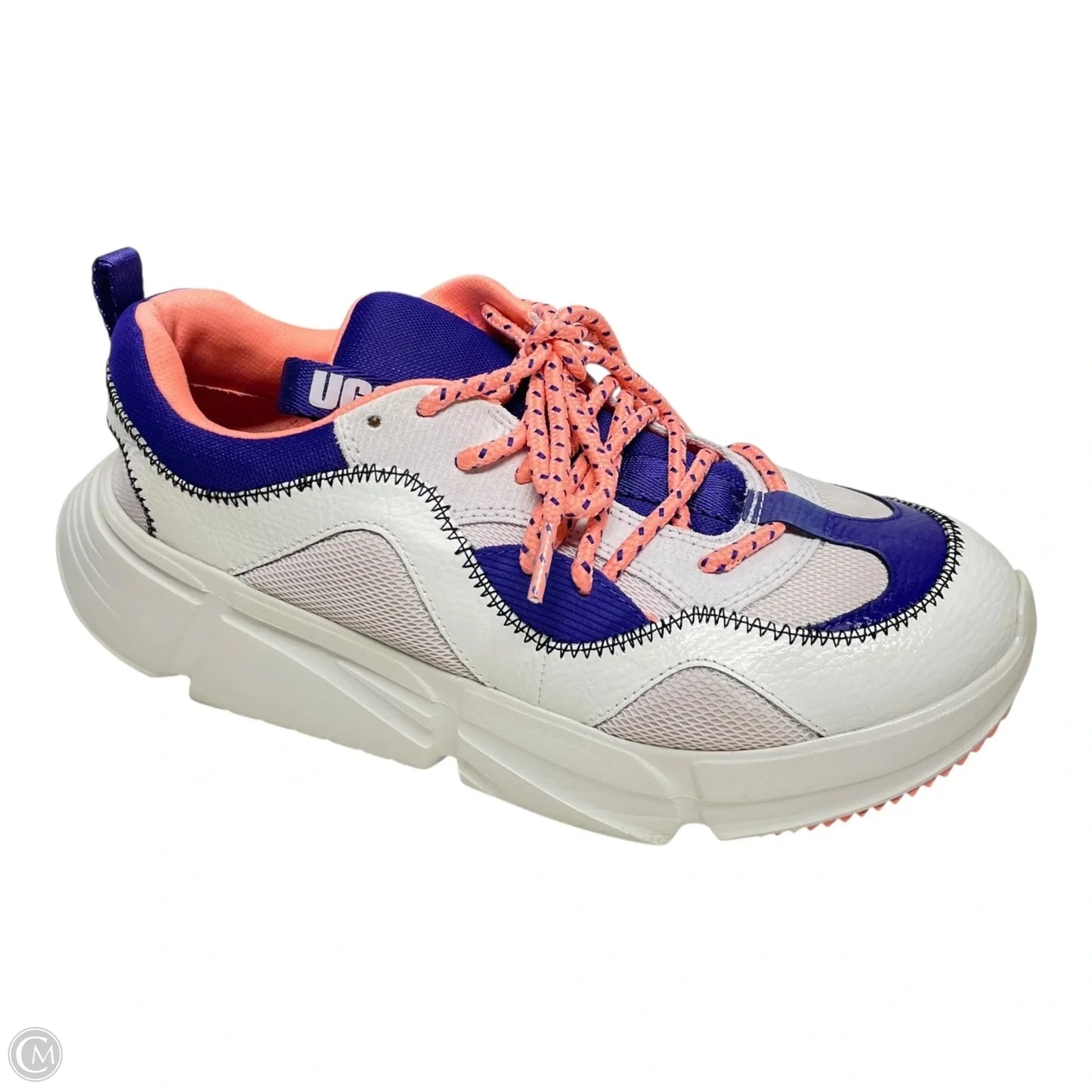 Shoes Designer By Ugg In Purple & White, Size: 9.5